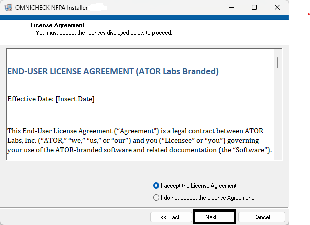OMNICHECK License Agreement